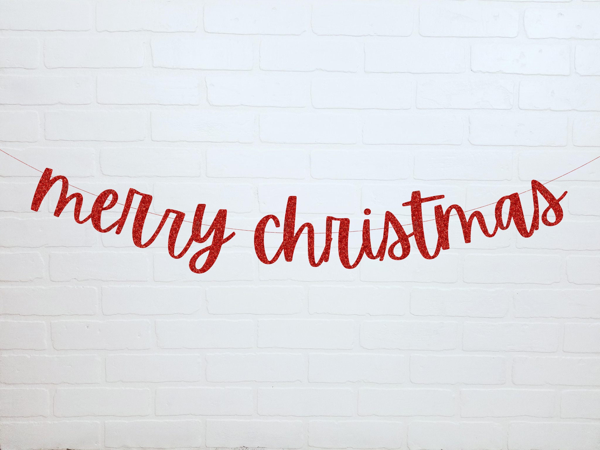 Merry Christmas Banner | Merry Christmas Garland | Christmas Decorati…
