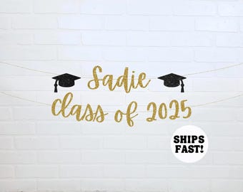 Class of 2025 Banner | Graduation Party Sign | Graduation Decorations 2025 | Congratulations Banner