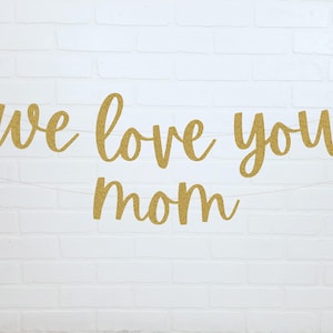 Happy Mother&#39;s Day Glitter Banner: Photo Backdrop Decoration