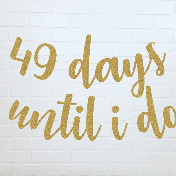 Wedding Countdown Etsy