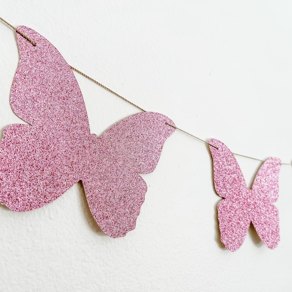 Butterfly Garland | Butterfly Bachelorette | Bridal Shower | Birthday Decorations | Baby Shower for Girl