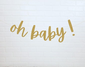 Baby Shower | Oh Baby Banner | Baby Shower Decorations | Fall Baby Shower