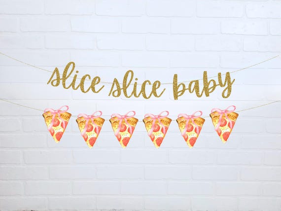 Slice Slice Baby | Pizza Baby Shower Decorations | Special Delivery | Italian Baby Shower Theme