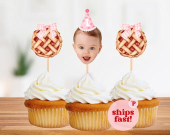 Cutie Pie Tortenaufsatz-Set – Mit 12 Doppelseitigen Cupcake-Aufsätzen, Für Babyparty, 1. Geburtstag Und Back-Deko