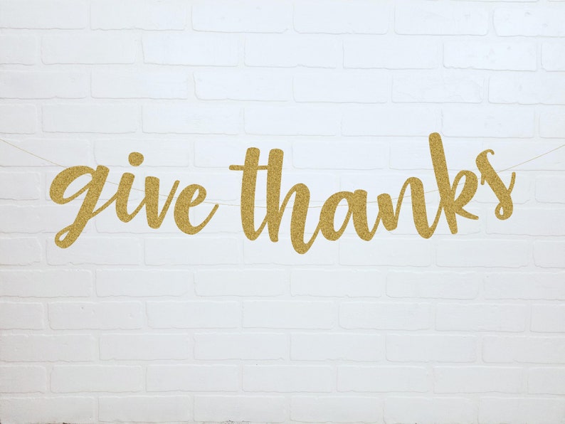 Fall Glitter Banner Give Thanks Banner Thankful Banner Fall Fall Home Decorations Thankful AF Give Thanks Hello Fall Fall