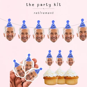 Retirement Face Decorations | Retirement Party Sign | Retirement Decorations | Party Decor Kit