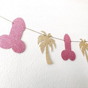 Tropical Bachelorette Garland | Miami Bachelorette Party | Beach Bachelorette Decorations | Tiki Bachelorette