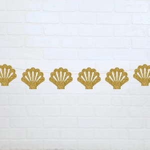 Seashell Garland | Seashells and Wedding Bells Bachelorette | Coastal Beach Bachelorette Decorations