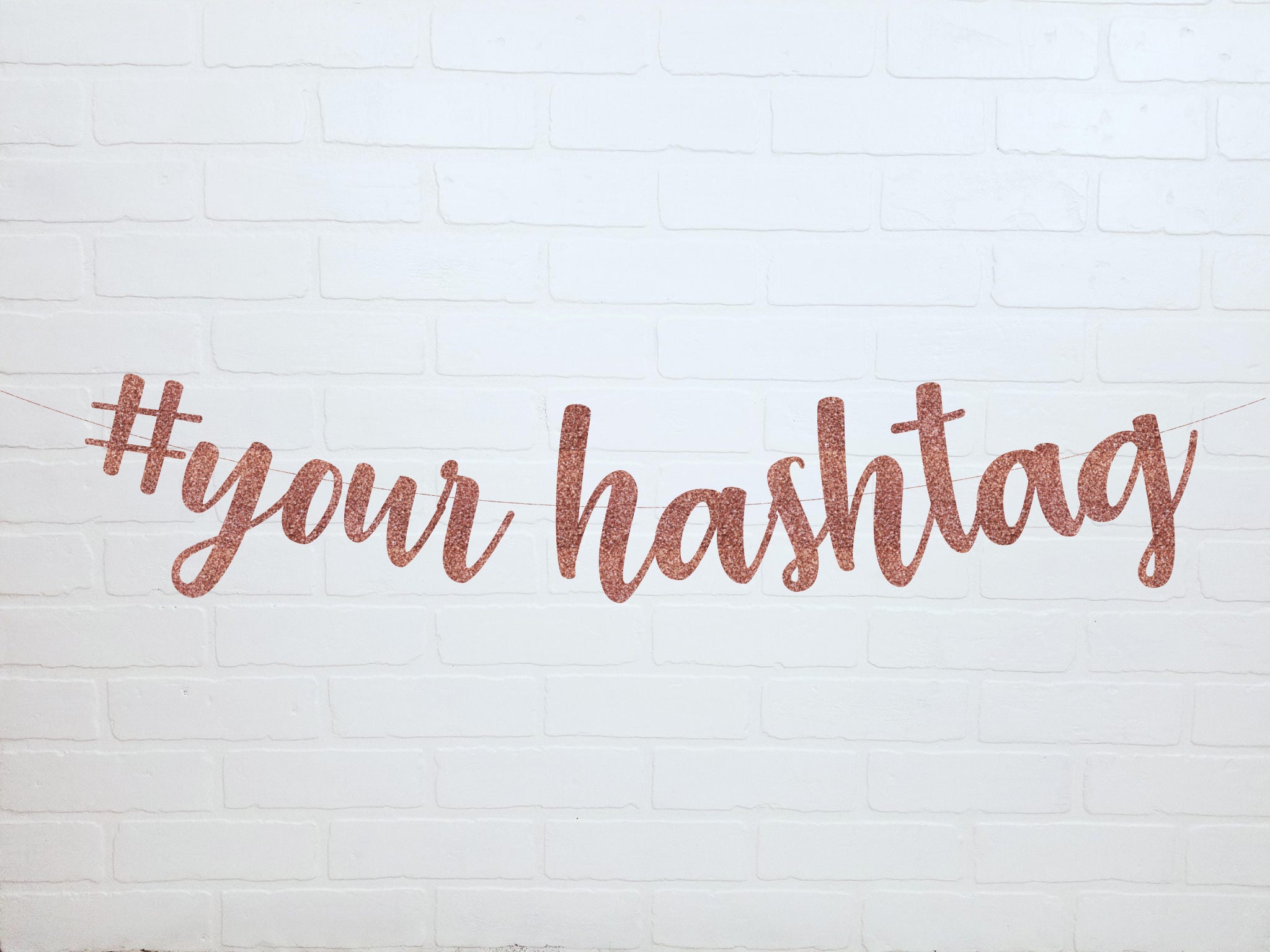 Wedding Hashtag Sign | Wedding Hashtag Banner | Wedding Hashtag | Gol…