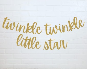 Twinkle Twinkle Little Star Banner | Birthday Banner for Girl | Birthday Banner for Boy | 1st Birthday Decorations