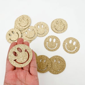 XL Smile Confetti | One Happy Dude | 1st Birthday Decorations | Birthday for Boy | Two Happy 2nd Birthday