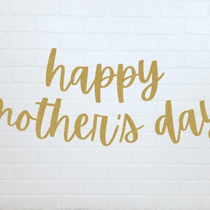 Happy Mothers Day Banner | Mothers Day Decorations | Mothers Day Sign