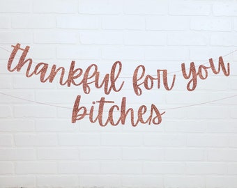 Thanksgiving Banner | Friendsgiving | Thanksgiving Bachelorette | Friendsgiving Decorations