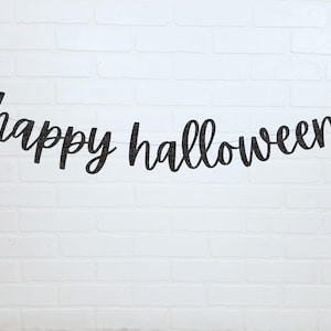 Happy Halloween | Happy Halloween Banner | Halloween-Party-Dekorationen | Halloween-Banner | Happy Halloween Zeichen | Gold Halloween Banner