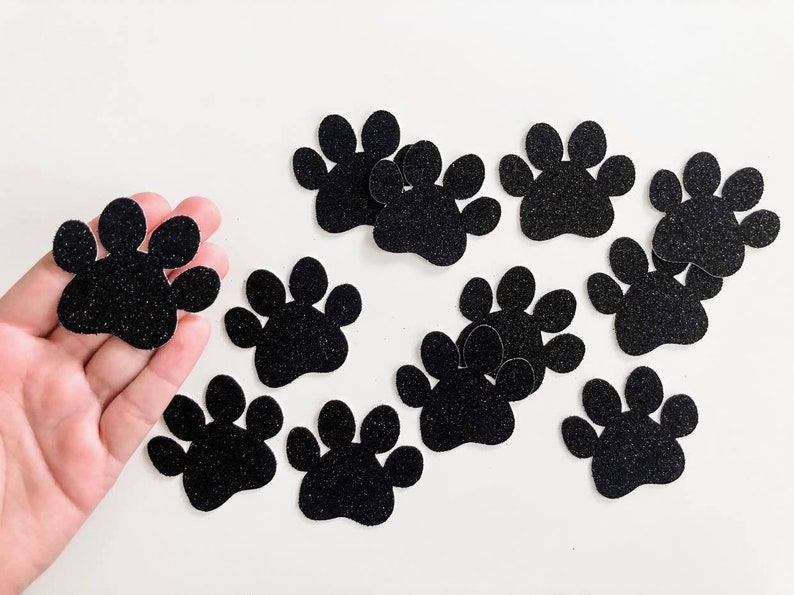 Paw Print Confetti Dog Birthday Decorations Puppy Party XL Confetti 50 Count