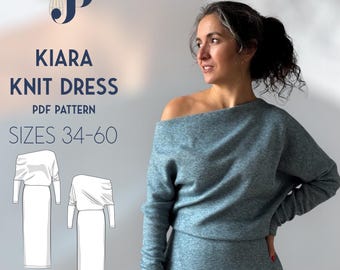 Kiara Knit Just Patterns PDF sewing pattern size 34-60