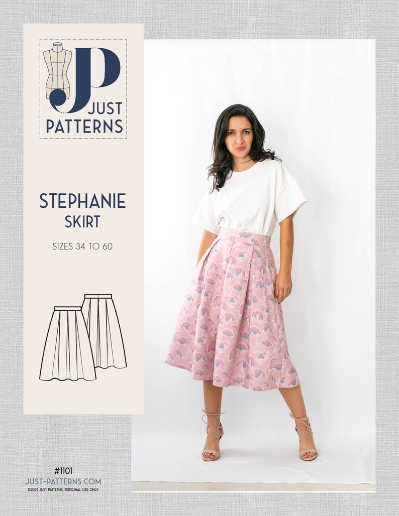 Stephanie skirt PDF sewing pattern size 34-60 image 10