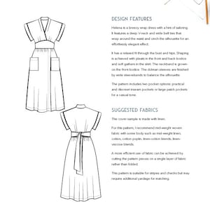 Robe portefeuille Helena Patron de couture PDF image 9