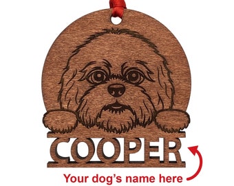 Personalized Boykin Spaniel Dog On Red Truck Ornament