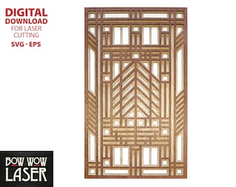 DIGITALE SVG-DATEI für Laserschneide Prärie / Mission / Handwerker / Chevron Wanddekoration aus Holz im 3D-Stil