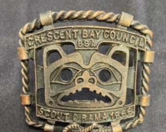 Vintage Antique Crescent Bay Council Boy Scouts of america Scout o Ramma 1966