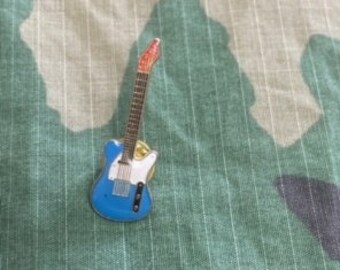 Rock And Roll Electric Guitar Enamel Backpack pin - Jacket Graffiti pin - Lapel pin - Motorcycle pin - Collectable Pins