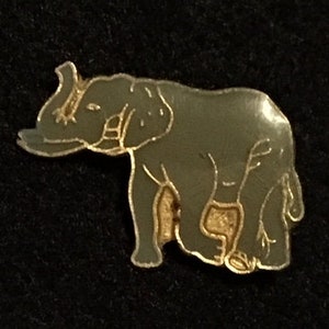 Big Gray Elephant Pin