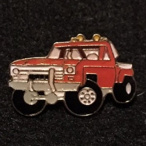 Orange Truck Pin Four  Wheeler