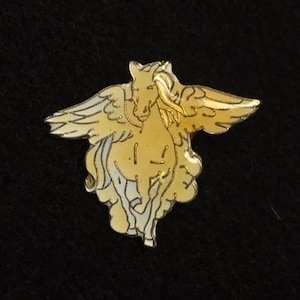 Vintage Enamel Pegasus Enamel Backpack pin - Jacket Pin - Graffiti pin - Lapel pin - Motorcycle pin - Tie - Collectable Pins