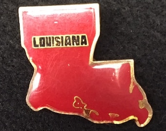 Enamel Louisiana State Pins - Collectable - Jacket - Backpack - Biker - Graffiti - Tie - Motorcycle Clasps Pins
