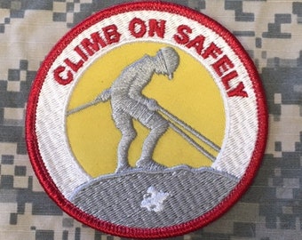 Vintage Boy Scout Climb On Safely Merit Badge Patch--Jacket Patch