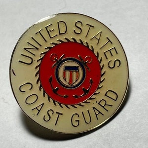 Coast Guard Flag Enamel Backpack pin - Jacket Pin - Graffiti pin - Lapel pin - Motorcycle pin - Tie pin - Collectable Pins