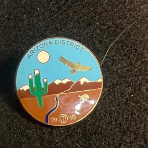 Arizona District Enamel Backpack pin - Jacket Pin - Graffiti pin - Lapel pin - Motorcycle pin - Tie pin - Collectable Pins