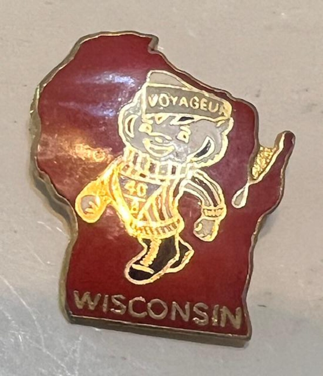Wisconsin Forward Pin Wisconsin Backpack Jacket Graffiti Broach Pin - Motorcycle - Tie ...