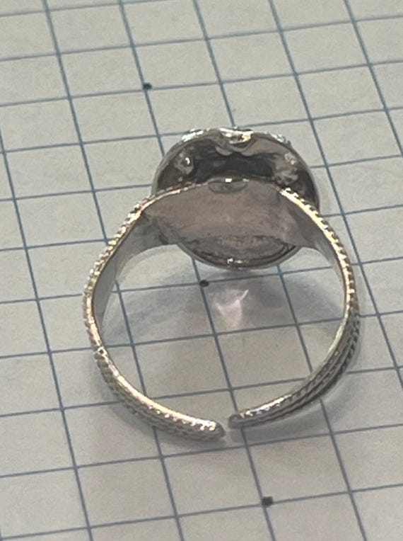 Solid Sterling Silver Adjustable Colorful Owl  To… - image 4