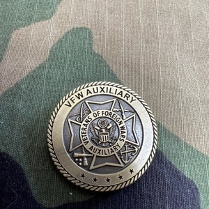 VFW Unwavering Support for Uncommon Heroes Thank You for Your Service  VFW Auxiliary  Veterans of Foreign Wars Challenge Coin