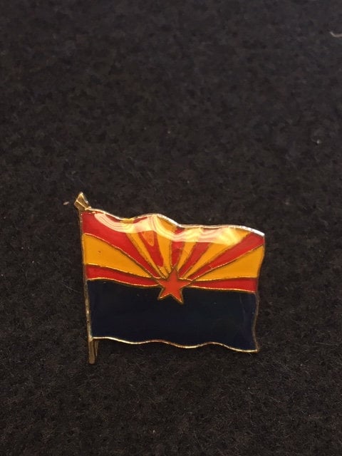 Arizona State Flag Enamel Backpack Pin - Jacket Pin - Graffiti Pin ...