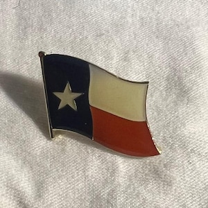 Texas State Flag Enamel Backpack pin - Jacket Pin - Graffiti pin - Lapel pin - Motorcycle pin - Tie pin - Collectable Pins