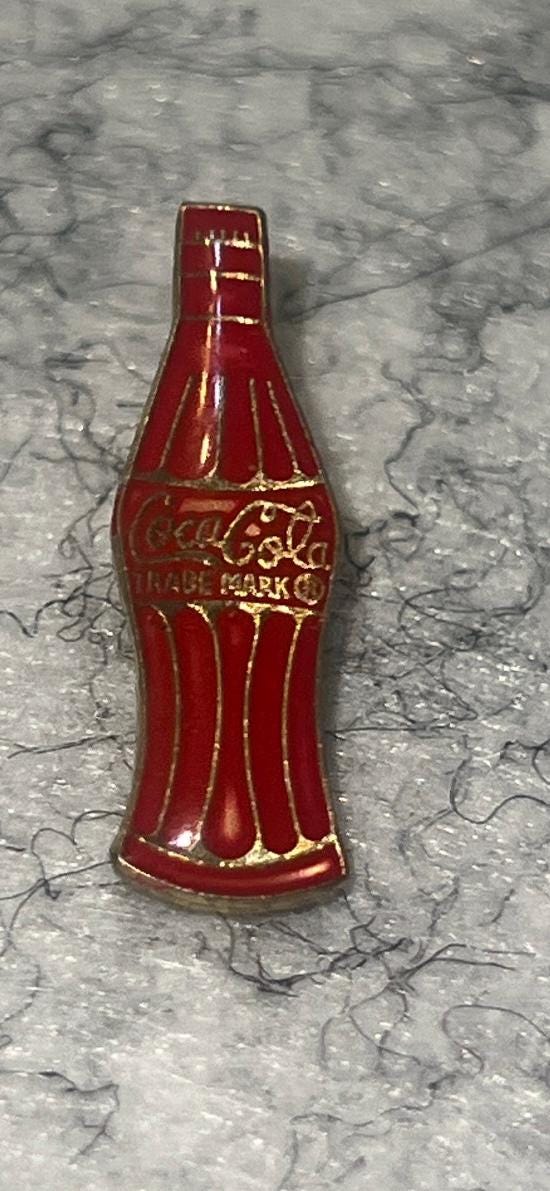 Vintage Coca Cola Pin Badge - Etsy