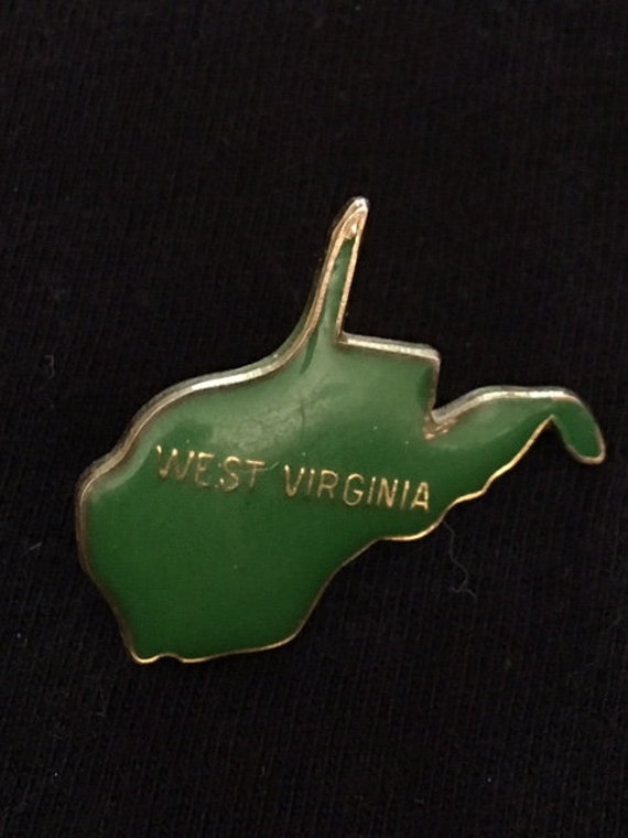 West Virginia State Enamel Backpack pin - Jacket … - image 3