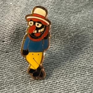 Vintage Enamel Black penguin  Mascot Team Pin leprecon