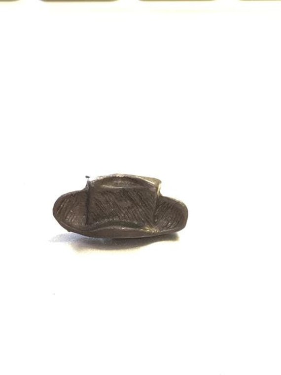 Cowboy Hat Stetson Enamel Backpack pin - Jacket P… - image 1