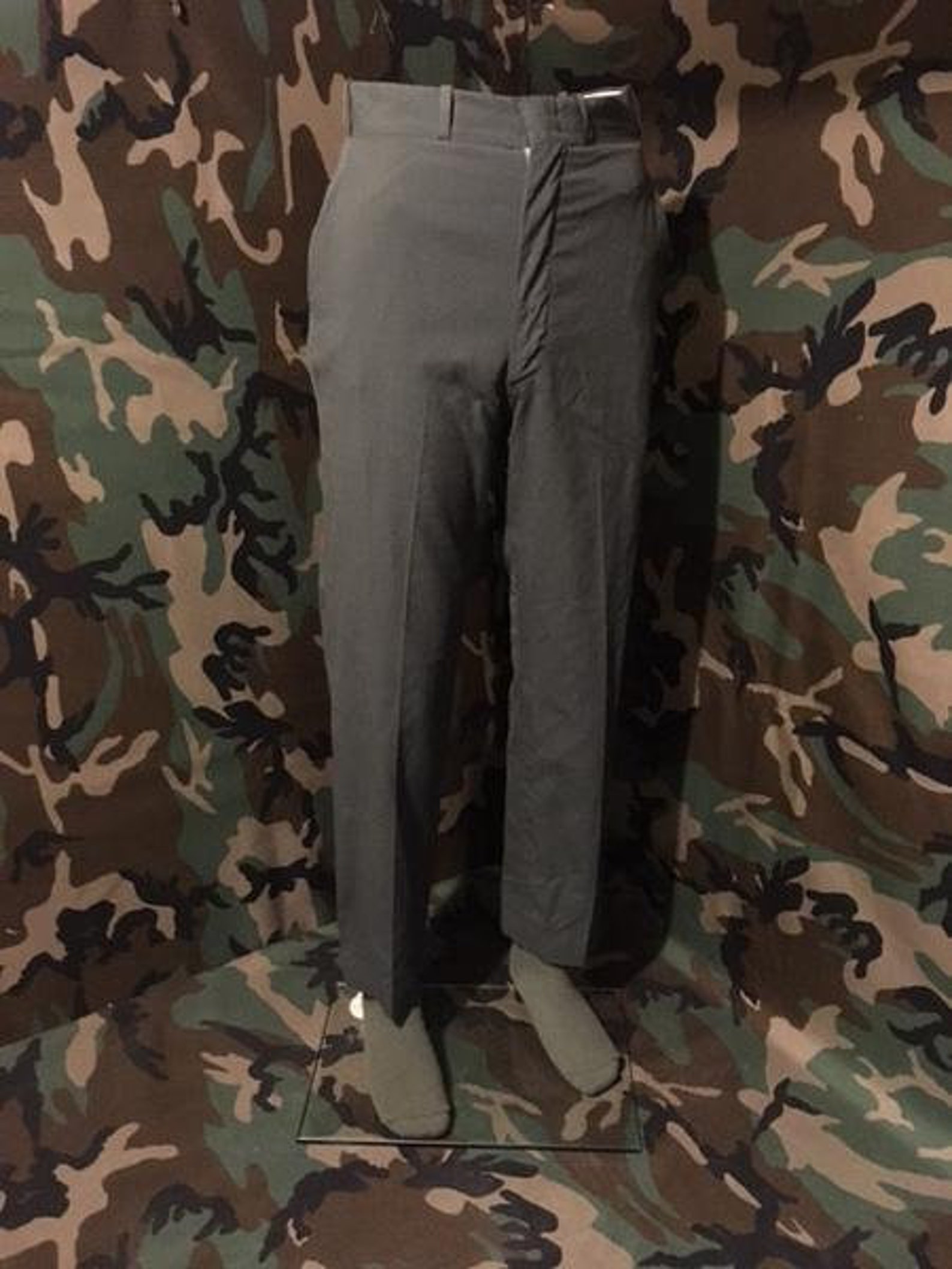 US Army Serge Green Poly / Wool Issue Dress Pants Etsy
