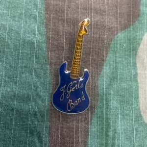 J Geils Band Blue  Rock And Roll Electric Guitar Enamel Backpack pin - Jacket Graffiti pin - Lapel pin - Motorcycle pin - Collectable Pins
