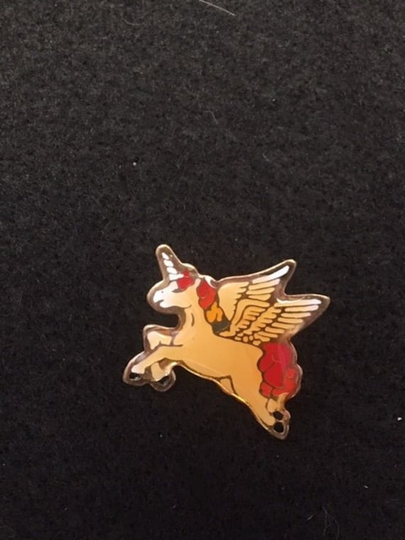 Rainbow Pegasus Enamel Backpack pin - Jacket Pin … - image 1