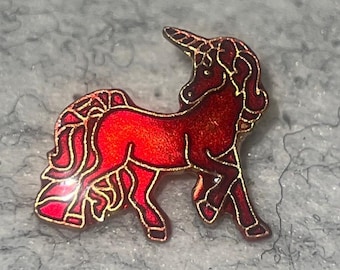 Vintage Unicorn Enamel Backpack pin - Jacket Pin - Graffiti pin - Lapel pin - Motorcycle pin - Tie - Collectable Pins