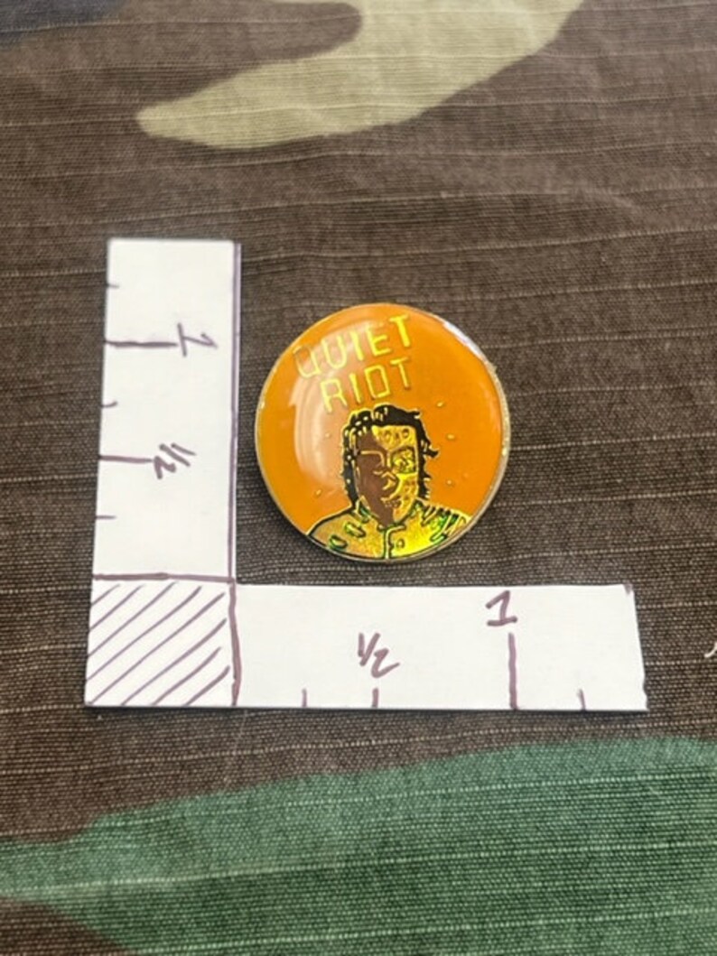 Quiet Riot Classic Hard Rock and Roll POP Music Enamel Backpack Pin ...