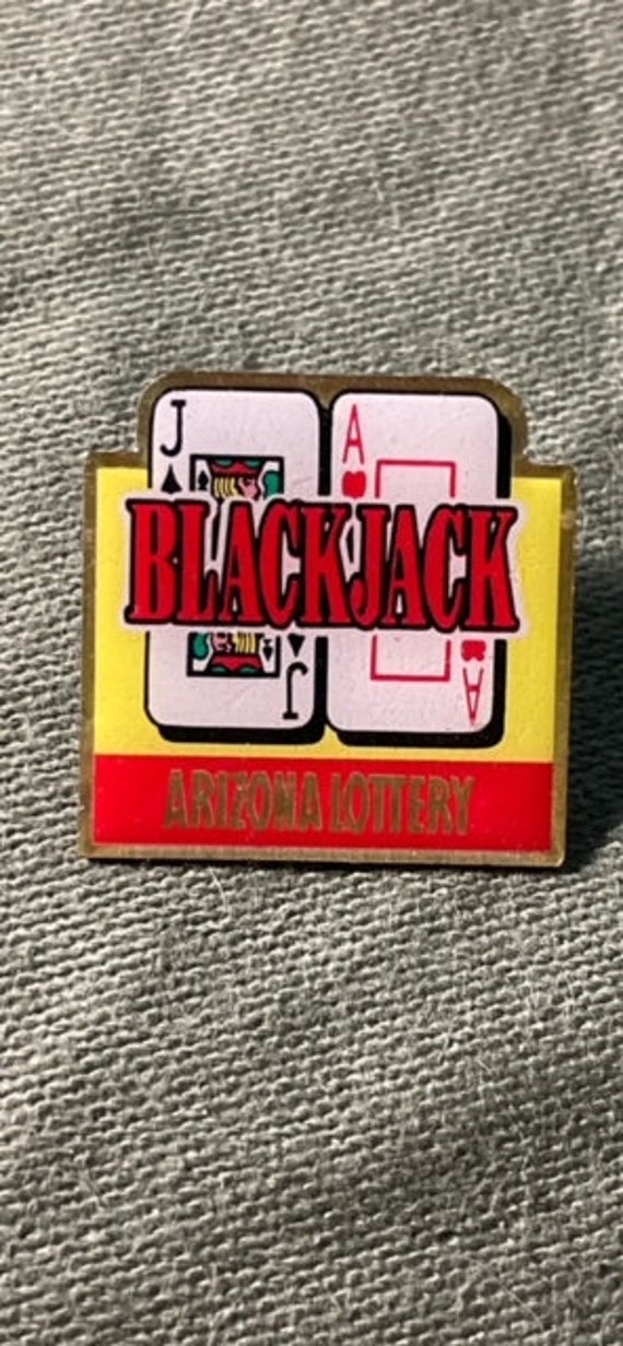 Enamel  Black jack Poker Cards Arizona Lottery Bac