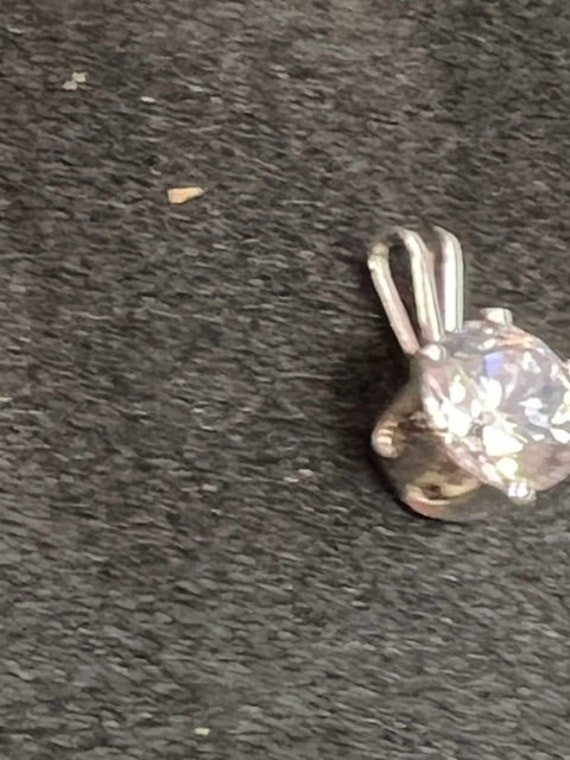 Sterling 925 Silver Beautiful CZ Diamond Silver R… - image 2