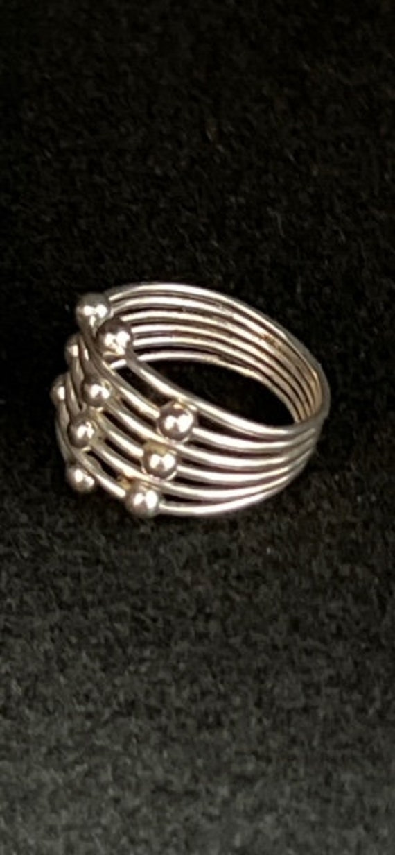 Awesome Sterling 925 Unisex Beads Ring 3.6 g